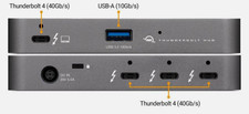 OWC TB4HUB5P Thunderbolt Hub - 3 x TB4  ports ,  Windows and Mac  picture