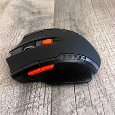 2.4GHz Wireless 6D Gaming Mouse Black Orange with USB Nano Receiver picture