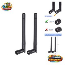 Upgrade Your Signal: 3dBi Omni-Directional RP-SMA Male WiFi Antenna 2-Pack picture