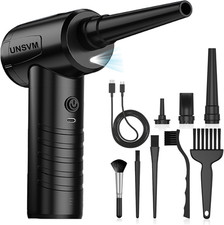 Soplador de aire electrico recargable inalambrico 3 velocidades con luz LED picture