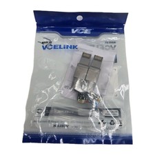 VCELINK 2 Pk CAT8 Shielded RJ45 40G Network LAN Ethernet Plug Connector ToolFree picture