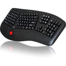 Adesso WKB3500UB 2.4GHz Wireless Ergonomic Trackball Keyboard picture