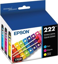 222 Claria Ink Standard Capacity Color Combo Pack (T222520-S) Works with WorkFo picture