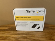 NEW StarTech USB31000SPTB USB 3 To Gigabit Ethernet Adapter. Brand New in Box picture