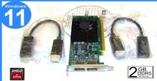 2GB DDR5 DUAL Video Card BUNDLE✔️ Windows 11 OK ✔️2 DP to HDMI adapters✔️DELL HP picture
