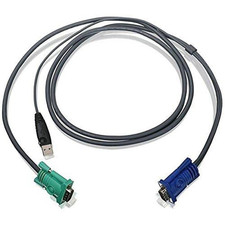 Iogear Usb Kvm Cable 6 Feet G2L5202U Dark Gray picture