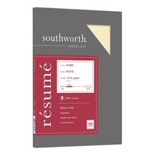 Southworth® 100% Cotton Résumé Paper, 8 1/2
