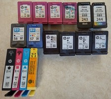 16 Count HP & Cannon Ink Cartridges For Refilling picture