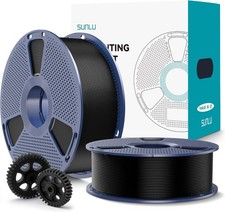 PLA+ 1.75mm 3D Printer Filament Black 2KG 2 Pack Strong Smooth Print picture