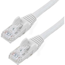 25ft CAT6 Ethernet Cable - White Gigabit Network Patch Cord, 650MHz, PoE, Snagle picture