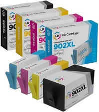 LD 4pk Comp Ink Cartridge for HP 902 902XL Black Cyan Magenta Yellow T6M14AN picture