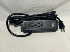 Desk Power Strip with 2 USB Charging Ports & 3 Outlets  – FAST SHIPPING picture