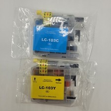 Brother LC103Y & LC103C GPC Image High-Yield Ink Yellow & Cyan 2 Pack picture