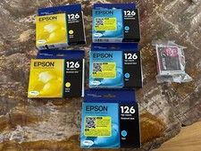Lot 6x Epsom 126 Yellow, Cyan, Magenta Ink New 2024/2025 Genuine picture
