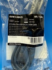 StarTech Ultra Thin USB KVM Cable 6 feet SVUSBVGA6 ✅❤️️✅❤️ BRAND NEW ✅❤️️✅❤️ picture