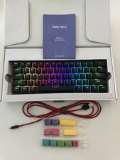 Anne Pro 2 Black 60% Dual Model Mechanical Keyboard Gateron Brown Switch picture