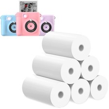 Printer Paper,6 Rolls for Kids Instant Print Camera,HD Printing Thermal Print Pa picture
