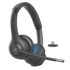 JLab GO Work Wireless On-Ear Headset Gen 2, Boom Mic, USB Dongle Connection picture
