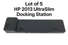 Lot of 5 - HP 2013 Ultra Slim Docking Station Multi Display Port USB Dock picture