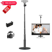 JCWINY Webcam Stand, 28 Inch Web Cam Stand for Desk, Adjustable Mount... picture