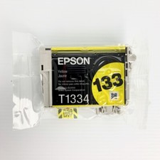 Genuine Epson 133 Ink Yellow Ink Cartridge T1334 Original Ink Open Box Free Post picture