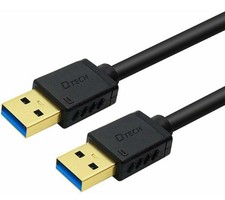 DTech USB Type A 3.0 Cable 6 ft Male to High Speed Data Cord in Black  picture
