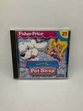 Fisher-Price Time to Play Pet Shop PC CD learn animal feed clearn care vet Game picture