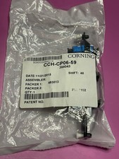 Corning CCH-CP06-59 Connector Panel 6 Duplex LC Adapters Blue New Sealed picture