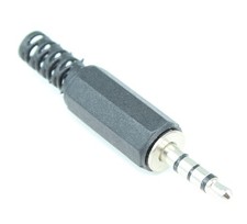3.5mm Plug/Jack  4 Conductor TRRS  Self Solder  Male picture