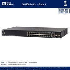 Grade A Cisco SG550X-24-K9 24 Port Stackable Managed Switch - Same Day Shipping picture