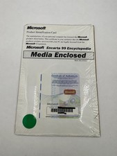 Microsoft Encarta 99 Encyclopedia OEM Media Enclosed CD COA Sealed New PC picture