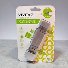 Vivitar 5-in-1 Multi-Function Card Reader USB Type C Micro SD HC OTG PC Mac picture