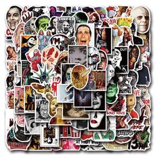 Horror Stickers,300 Pcs Movie Stickers,Horror 3 X 2 Inches, Multicolor picture