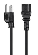 6' POWER CORD cable 3 Prong AC Plug to IEC C13 AWG18 pc amp rack MONOPRICE 5279 picture