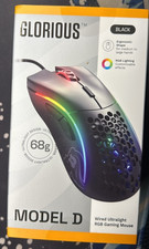 Glorious Model D Wired Gaming Mouse Matte Black 68g Ergonomic RGB - NEW SEALED picture