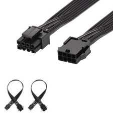 EPS 8 Pin Power Extension Cable, ATX CPU 8 Pin Female to 8(4+4) Pin Male EPS Ext picture