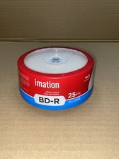 25pk Imation BD-R Inkjet Printable 25GB 4x Recordable Discs Blue-Ray FAST AB picture