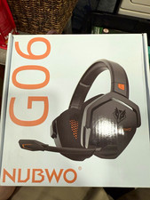 NUBWO G06 Over-Ear Gaming Headset w/ Boom Mic, Headband, Black picture