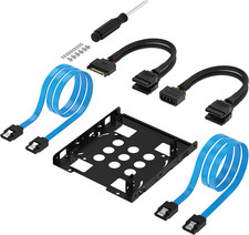 3.5 Inch to X2 SSD / 2.5 Inch Internal Hard Drive Mounting Kit [SATA and Power C picture