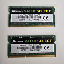 Corsair ValueSelect 16GB (2x8GB) DDR3 1333MHz SO-DIMM RAM - CMSO8GX3M1A1333C9 picture