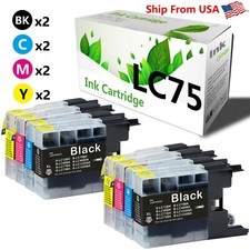 8PacK LC75 LC75XL LC-75 Ink Cartridge for MFC-J6510DW MFC-J6710DW MFC-J280W picture
