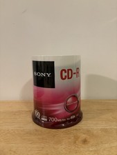 Sony CD-R 700MB Storage Media Discs 80 min Pack of 100 Blank CDs picture
