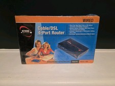 Network Everywhere NR041-WM Wired Cable DSL 4 Port Router Broadband New picture