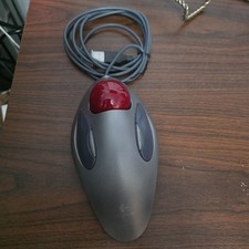 Logitech T-BC21 Trackman Trackball USB Mouse Marble Ball 810-000767  Working picture