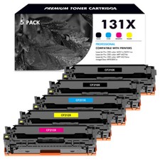 5PK CF210X-CF213A 131X Toner Cartridge Set for HP Laserjet Pro 200 M251nw M276nw picture