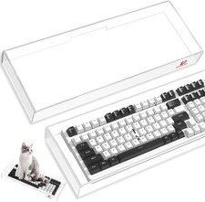 KC04 Acrylic Clear Transparent Keyboard Cover17.4 * 6.5 * 1.89 inch with Dust... picture
