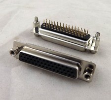 2x DB44 44Pin D-SUB Female DIP PCB Straight Solder Type Connector Adapter 3 Rows picture