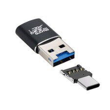 Jimier USB 3.0 to Micro SD SDXC TF Card Reader With Micro TypeC USBC OTG Adapter picture