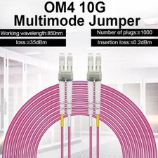 1M-10M OM4 LC-LC 40G 100G Duplex Multimode Fiber Cable Patch Cord LSZH 2.0mm LAN picture