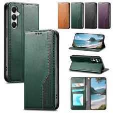 Flip Leather Magnetic Wallet Cover Case For S26 S25 FE S23 S24 S21 S20 FE S22 picture